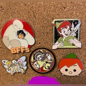 Disney Character 5 Pin Set
